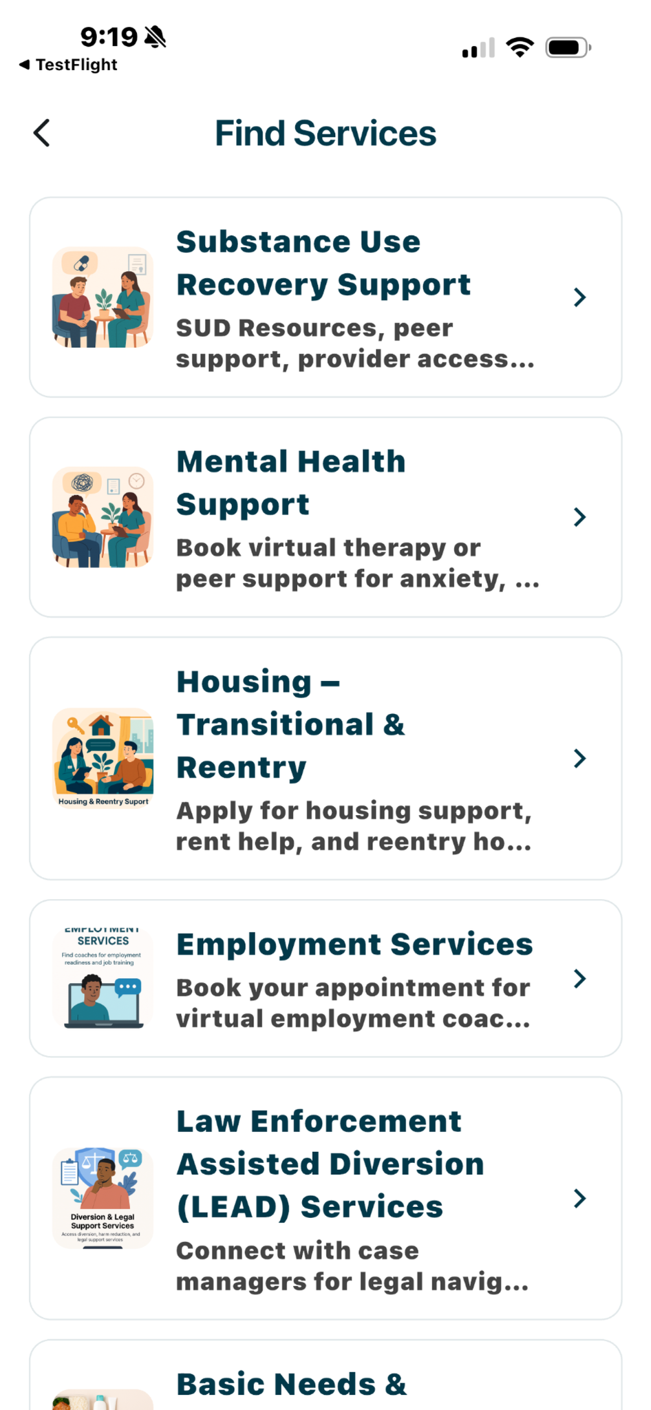 HealthBook — Find Services